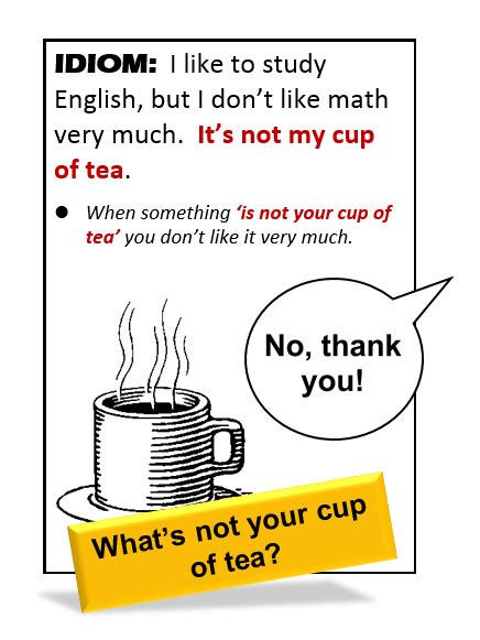 Idiom Cup Of Tea All Things Topics