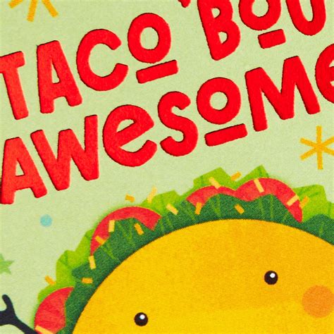 325 Mini Taco Bout Awesome Blank Congratulations Card Greeting
