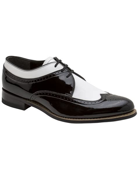 Stacy Adams Dayton Wingtip Black And White Oxford