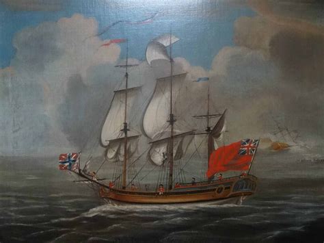 Antique In A Storm Magnificent Large Signed 18thc Seascape Shipwreck