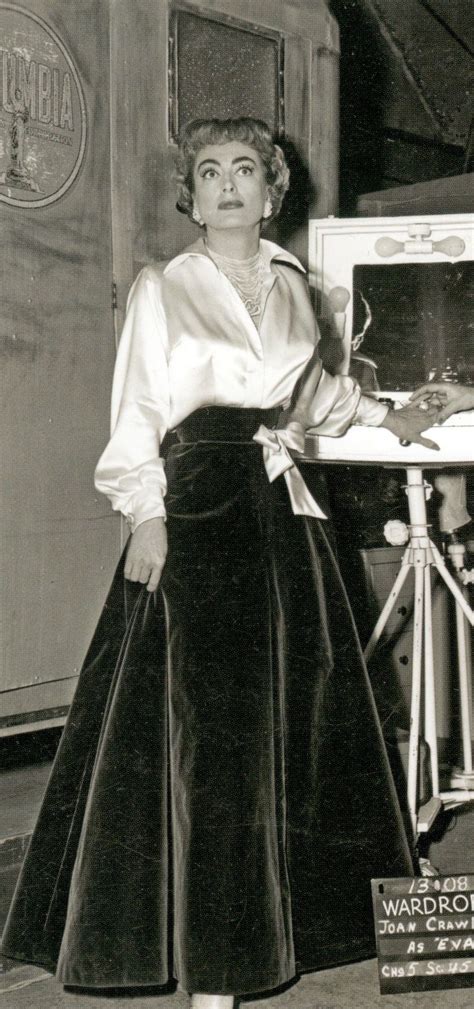 Joan Crawford In A Continuity Photo For Queen Bee 1955 Costume By