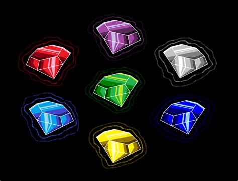 The 7 Chaos Emeralds By Brisbybraveheart On Deviantart