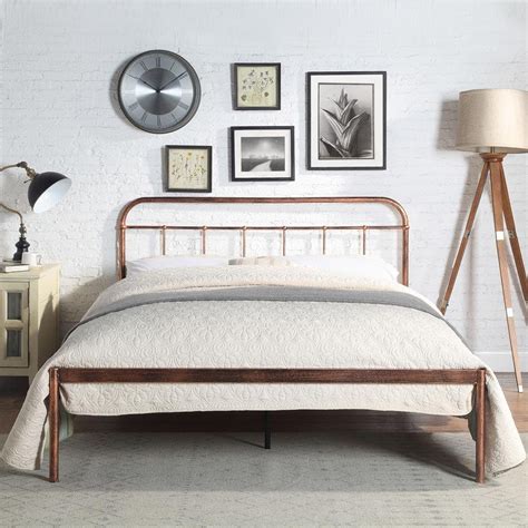 Bourton Copper Metal Bed Frame