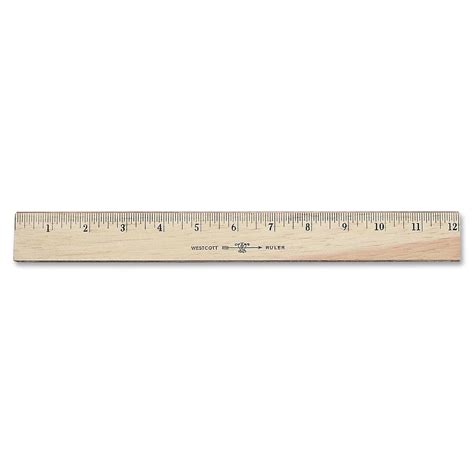 05221 12 Inch Westcott Ruler With Double Brass Edge Office And School