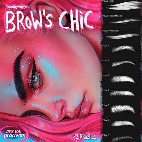 MAKEUP Brushes For Procreate Free And Premium Makeup Brushes Brows Procreate