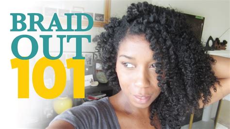 As my natural hair journey only began in jan this year, my aim is not to flat iron or blow out for the whole year! How To Braid Out Method 101 "Natural Hair" - YouTube