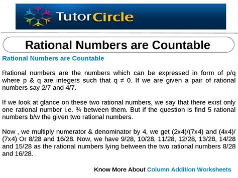 Rational Numbers Are Countable By Tutorcircle Team Issuu