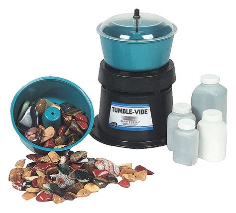 Raytech Vibratory Tumbler System Rock Tumbling And Metal Finishing 0 05 Cu Ft Container