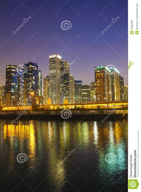 Chicago Downtown Cityscape Stock Photo Image Of Skyscraper 34555980