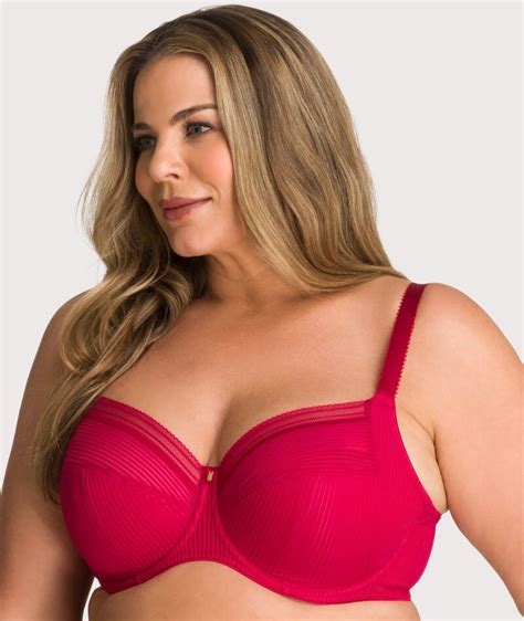 Fantasie Fusion Underwired Full Cup Side Support Bra Red Curvy