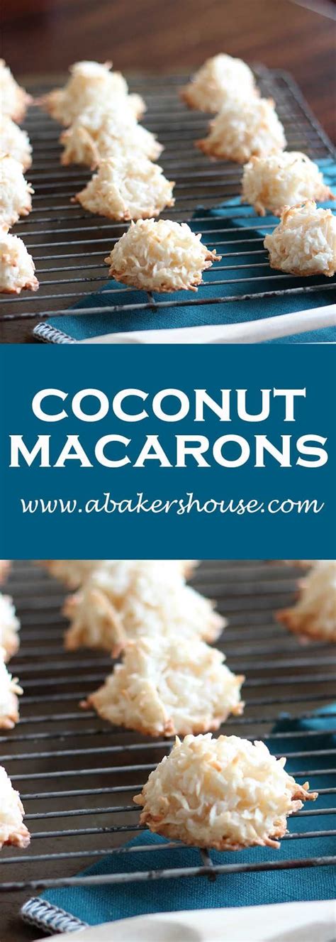 These easy easter desserts and treats are a great way to get the entire family involved. Coconut Macaroons | A Baker's House| #abakershouse # ...