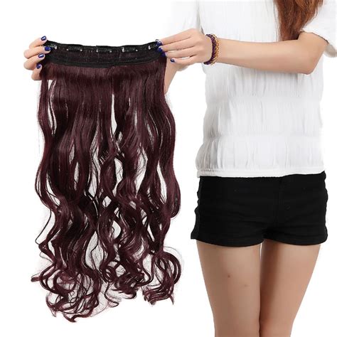 Sayfut Trendy 29long Curly 34 Full Head Clip In Synthetic Hair