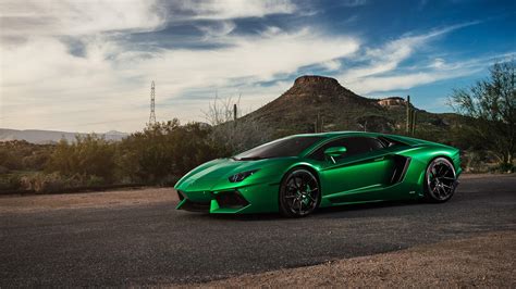 Green Lamborghini Aventador Wallpapers Top Free Green Lamborghini