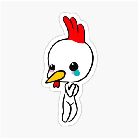 Chibi Rooster Sticker By Alleycat2214 Redbubble
