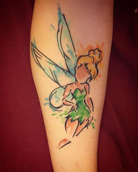 Pin By Suzzanne On Tinkerbell Cartoon Tattoos Disney Watercolor