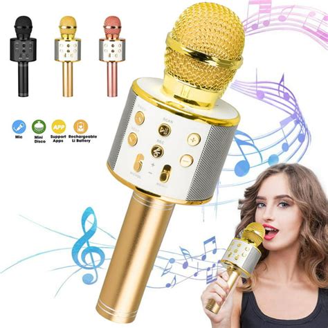 Wireless Bluetooth Karaoke Microphone Eeekit Portable Microphone For