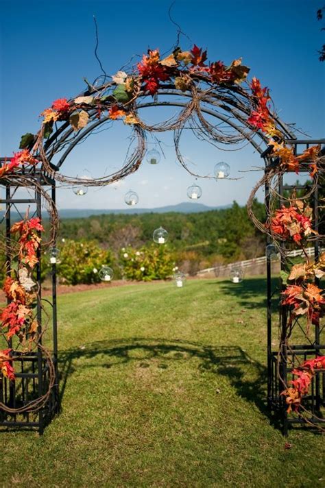 Ceremony Arch For Fall Autumn Wedding Weddingbee Photo
