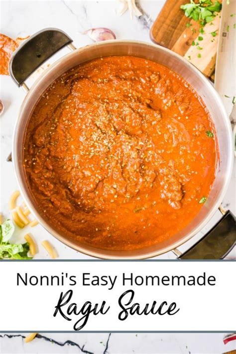 Easy Homemade Pasta Sauce Just Like Nonna Makes Ragu Ragusauce