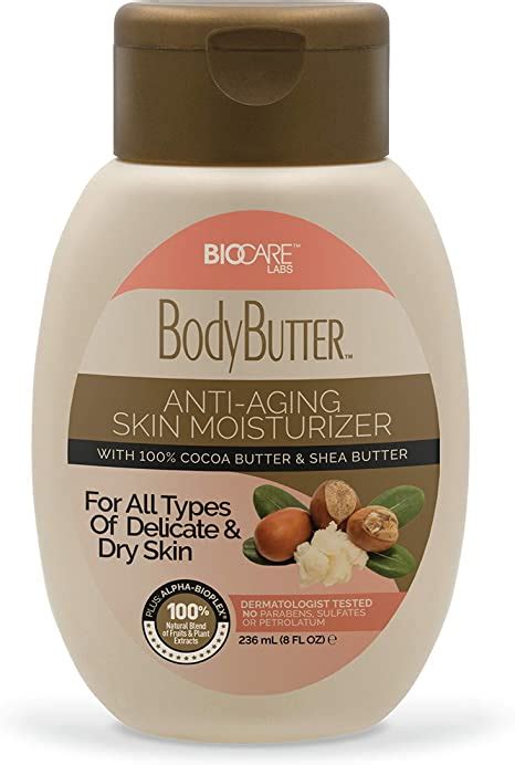 Biocare Labs Body Butter With Cocoa And Shea Butter Moisturizing Lotion