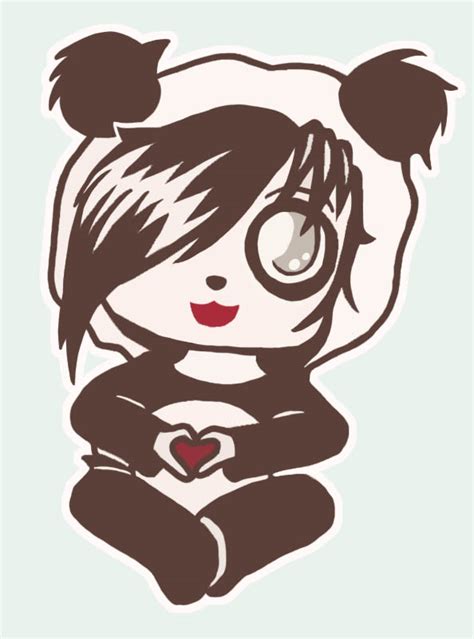 Emo Panda By Kittykatx3 On Deviantart