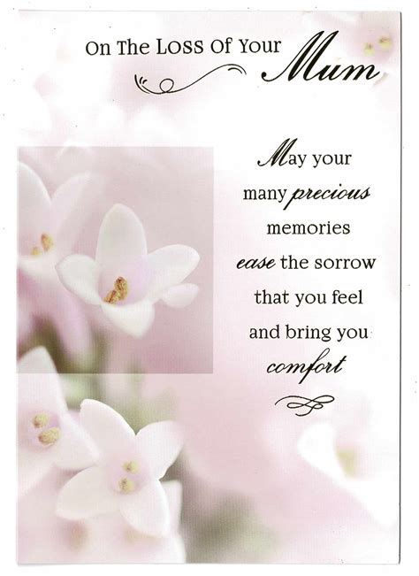 Mum Sympathy Card On The Loss Of Your Mum With Love Ts And Cards