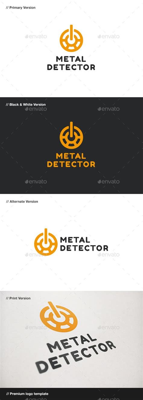 Metal Detector Logo Logo Design Template Logo Templates Logo Simple