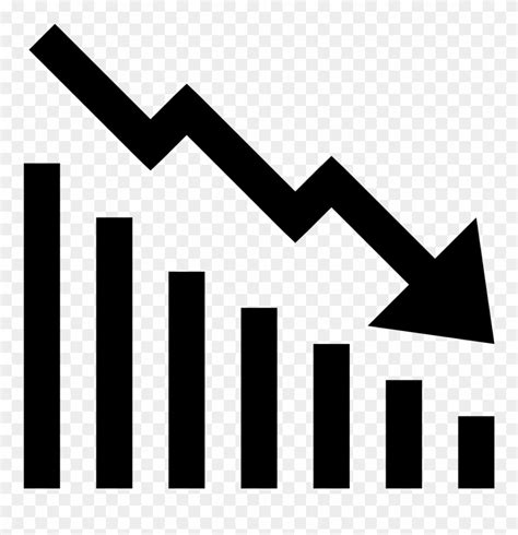 The Image Signifies A Graph Decrease Icon Clipart 1689357 Pinclipart