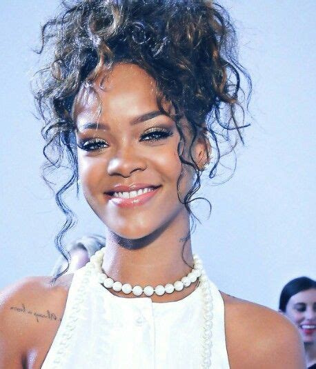 Rihanna Rihanna Hairstyles Curly Hair Updo Pageant Hair