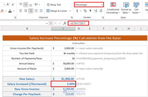 How To Calculate Salary Increase Percentage In Excel Exceldemy