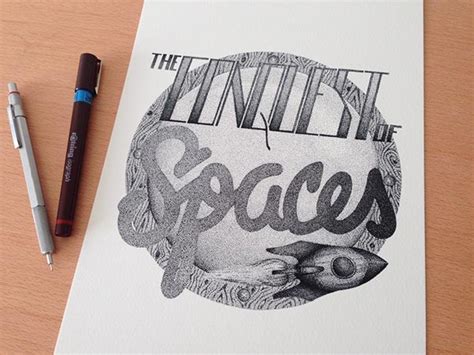 Incredible Stippling Art Typography And Illustrations By Xavier Casalta