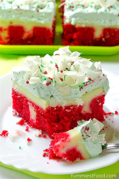 This absolutely delicious christmas red velvet chocolate poke cake, complete with homemade whipped topping, is perfect for holiday parties! Best 21 Christmas Poke Cakes - Most Popular Ideas of All Time