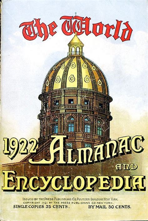 The World Almanac And Encyclopedia 1922