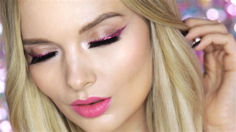 Easy Glam Pink Makeup Tutorial Mypaleskin Youtube