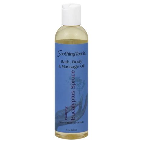 Soothing Touch Bath And Body Massage Oil Eucalyptus Spruce 8 Oz