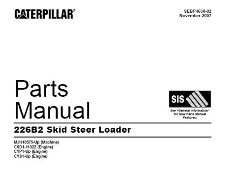 Search for genuine and aftemarket cat parts. Caterpillar CAT 226B2 Skid Steer Loader Parts Manual ...