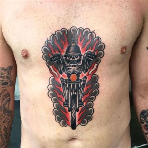 120 Outlaw Biker Tattoos For Guys 2024 Motorcycle Designs Harley