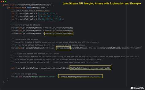 Java Stream API Merging Arrays With Explanation And Example Crunchify