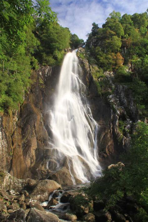 Aber Falls - Tall North Wales Waterfall with a Bonus Falls