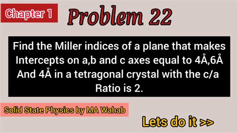 Find The Miller Indices Of A Plane That Makes Intercepts On A B And C