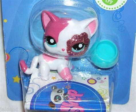 Littlest Pet Shop Sparkle Single 2291 Hot Pink Cat Kitten Kitty ~ New