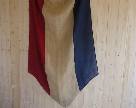 Vintage French Flag French Flag Flag Vintage Decor Etsy