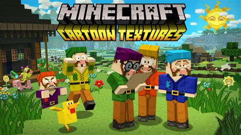 Cartoon Texture Pack Available For Minecraft Pocket And