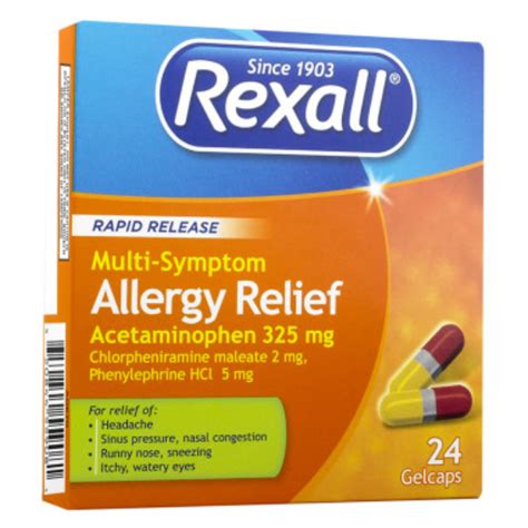 Rexall Rapid Release Multi Symptom Allergy Relief 24 Ct Reviews 2020