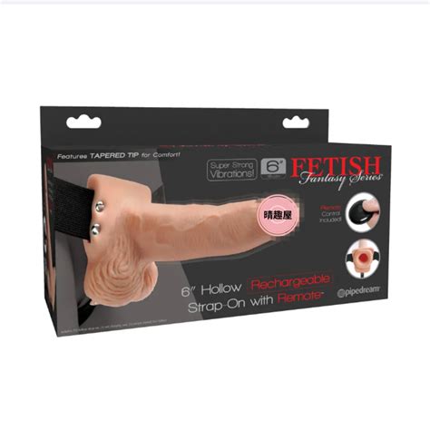 Pipedream Fetish Fantasy Inch Hollow Rechargeable Strap On Remote Adult Loving