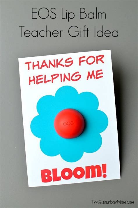 Eos Lip Balm Teacher Appreciation T Printable Teachers Diy Presents