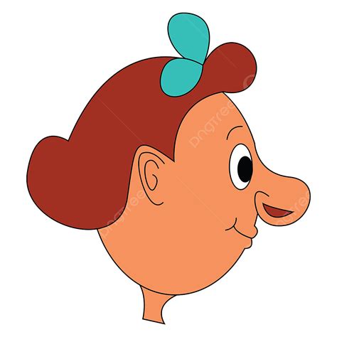 Big Nose Clipart Transparent Background A Girl With Big Nose Vector Or