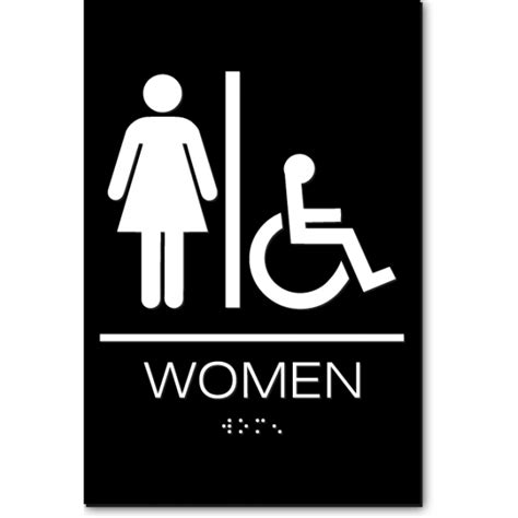 Women Accessible Restroom Sign Ada Sign Factory