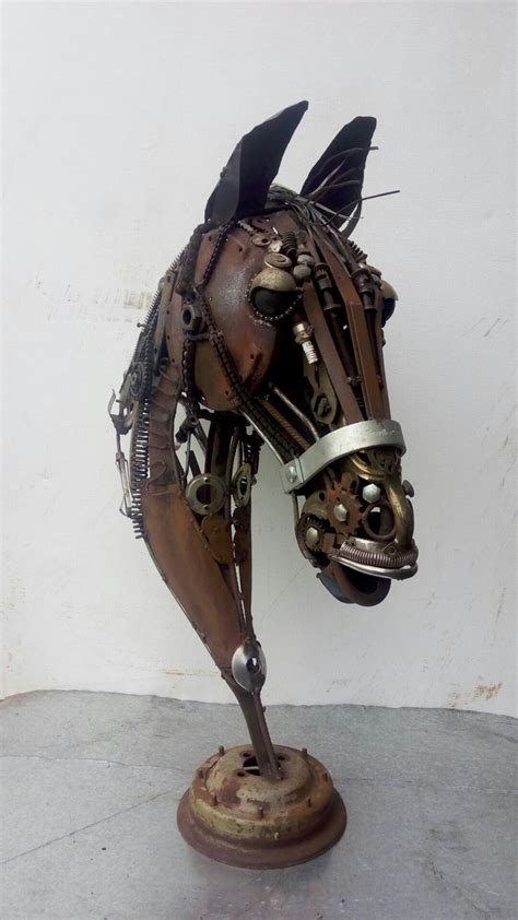 Pin On Horse Head Metal Art