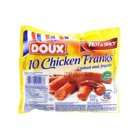 The Foods Frozen Foods Doux Chicken Franks Hot And Spicy Flavour