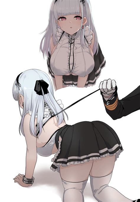 Rule 34 All Fours Bent Over Leash Maid Maid Uniform White Hair 5095660